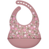 Dusty Rose Garden - Luxury Silicone Weaning Bib