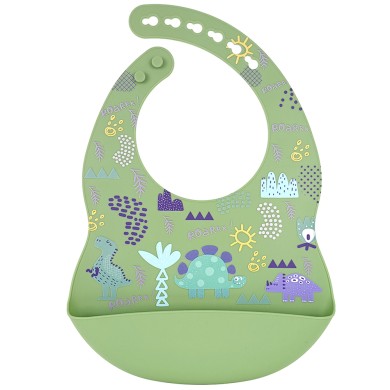 Dino - Luxury Silicone Mealtime Baby Bib