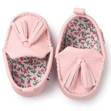 Sydney - Pink Luxury Loafer Baby Shoes