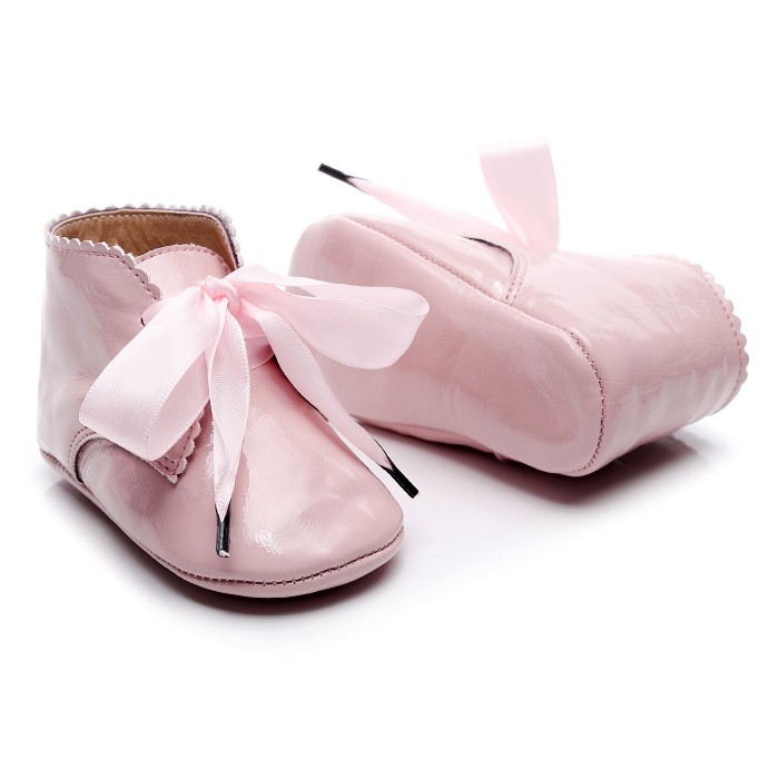 Elodie - Luxury Bow Baby Girls Booties