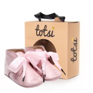 Elodie - Luxury Bow Baby Girls Booties