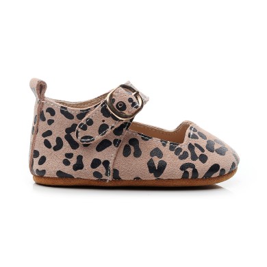 Taylen - Leopard Buckle Baby Booties