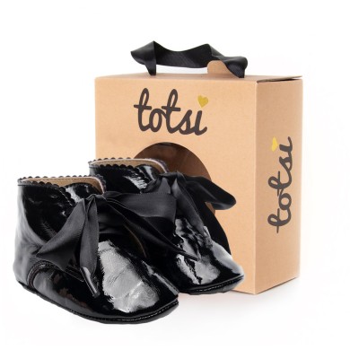 Eloise - Luxury Bow Baby Girls Booties