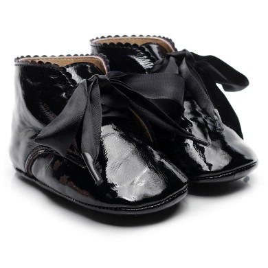 Eloise - Luxury Bow Baby Girls Booties