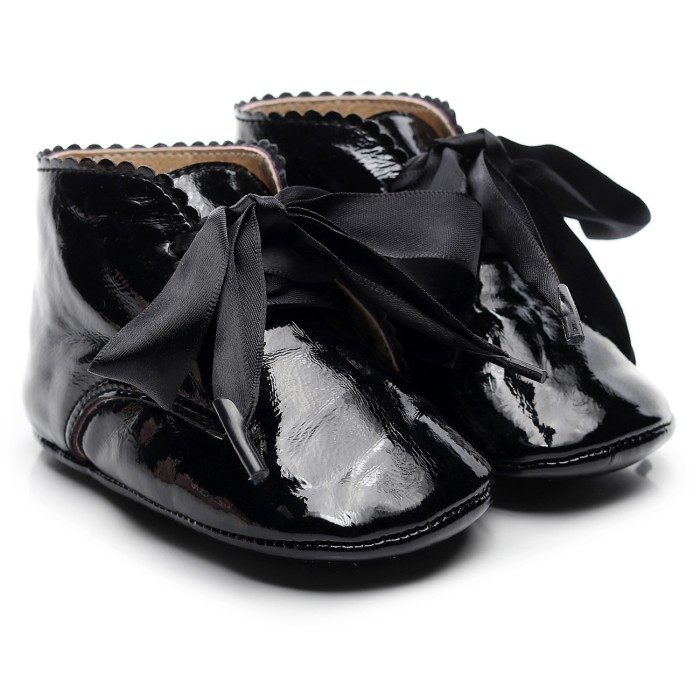 Eloise - Luxury Bow Baby Girls Booties