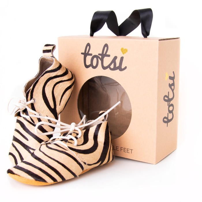 Kato - Tiger Print Baby Booties
