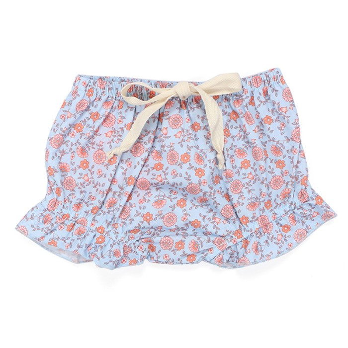 Tiffany - Blue Floral Luxury Baby Bloomers