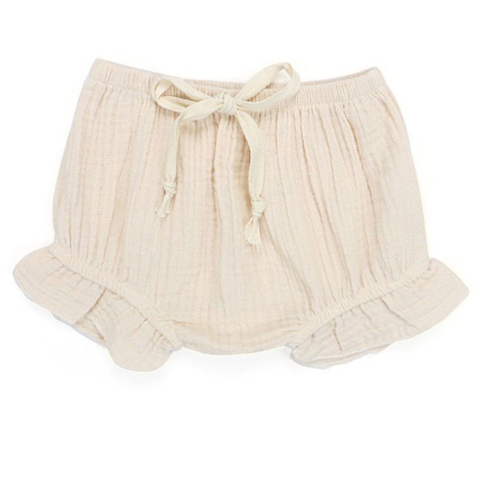 Faye - Cream Beige Luxury Baby Bloomers