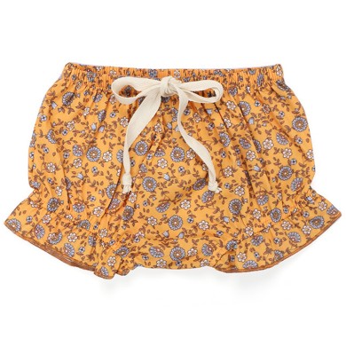 Lilly - Sunset Yellow Floral Luxury Baby Bloomers