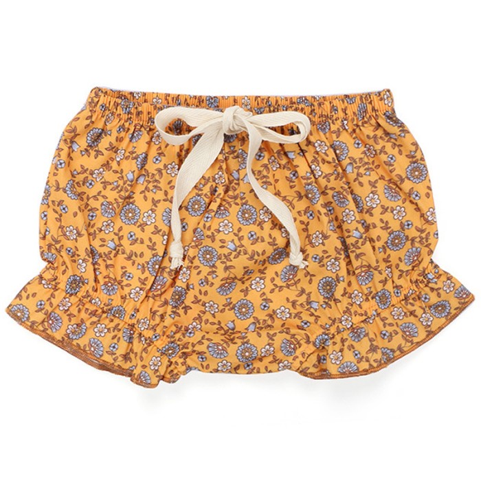 Lilly - Sunset Yellow Floral Luxury Baby Bloomers