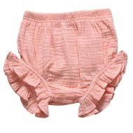 Ayra - Peach Ruffle Baby Bloomers