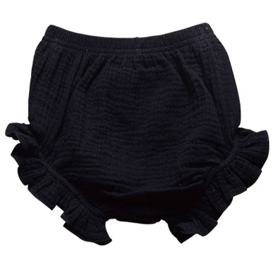 Eve - Black Ruffle Baby Bloomers