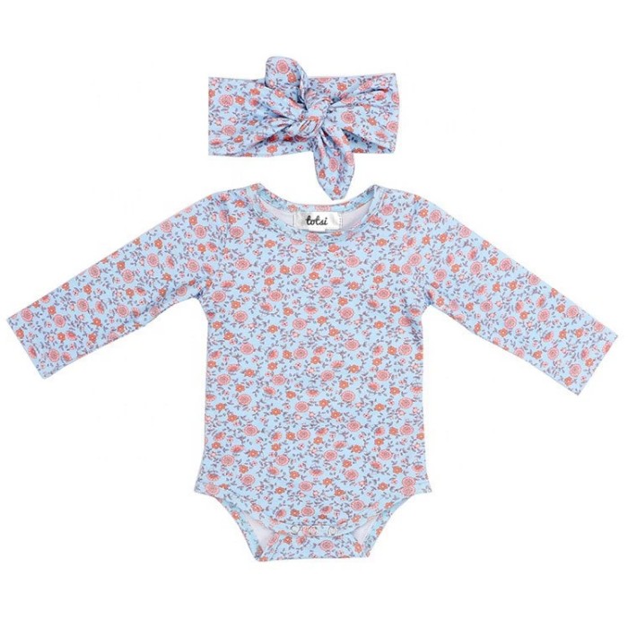 Luna - Luxury Floral Romper + Free Headband