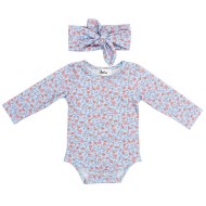 Luna - Luxury Floral Romper + Free Headband