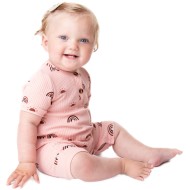 Aoife - Luxury Rainbow Ribbed Romper