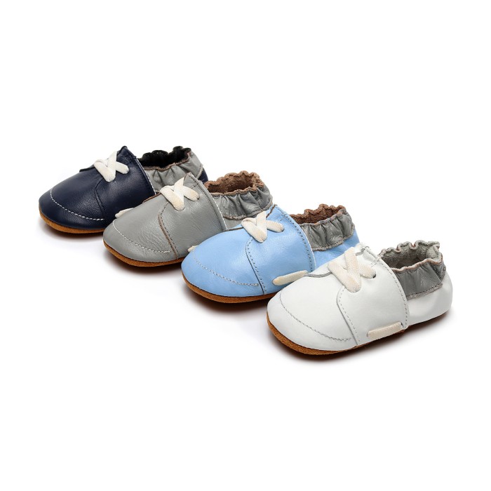Lucas - Luxury Leather Soft Sole Baby Booties