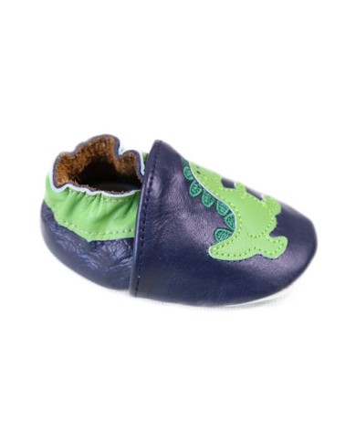 Dino - Luxury Leather Soft Sole Baby Booties