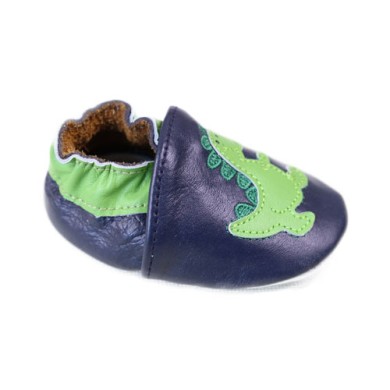 Dino - Luxury Leather Soft Sole Baby Booties