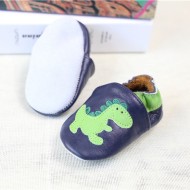 Dino - Luxury Leather Soft Sole Baby Booties