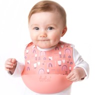 Coral Rainbow - Luxury Silicone Bib