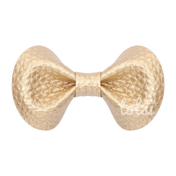 Sadie - Luxury Leather Mini Bow Baby Hair Clips