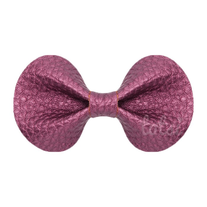 Sadie - Luxury Leather Mini Bow Baby Hair Clips
