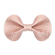 Sadie - Luxury Leather Mini Bow Baby Hair Clips