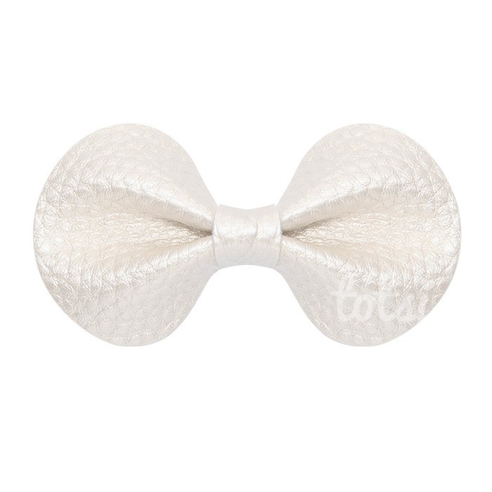 Sadie - Luxury Leather Mini Bow Baby Hair Clips