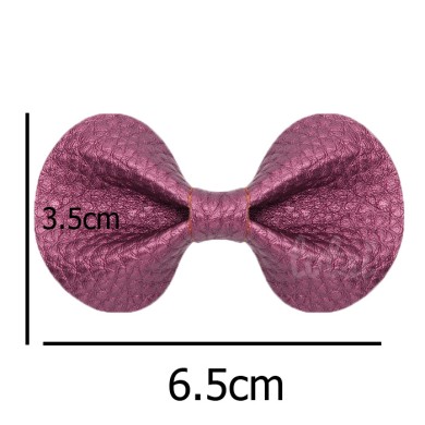 Sadie - Luxury Leather Mini Bow Baby Hair Clips