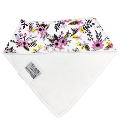 Violet - Luxury Floral Baby Bandana Bib